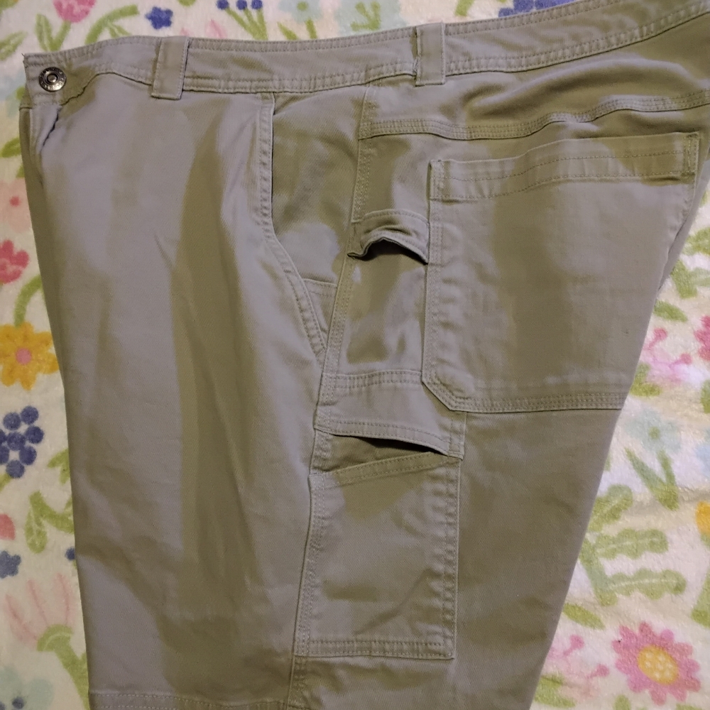 Columbia gray stretch carpenter cotton spandex shorts Men’s Size 38W 8L - Picture 3 of 7